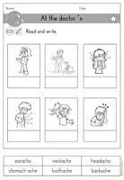 Vorschau - Arbeitsblätter - At the doctor´s Arbeitsblatt differenziert in Englisch (Arzt, Krankheiten) - Seite 2