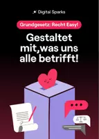 Vorschau - Stundenentwürfe - Digital Sparks "Grundgesetz: Recht easy!" - projektbasierte Lernreise - Deckblatt