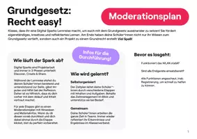 Vorschau - Stundenentwürfe - Digital Sparks "Grundgesetz: Recht easy!" - projektbasierte Lernreise - Seite 2