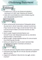 Vorschau - Prüfungsvorbereitung - Gliederung und Beispiel zum Statement in der UPP - Seite 1