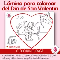 Vista previa - Otros - Página para colorear del DÍA DE SAN VALENTÍN. - Portada