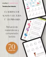 Vista previa - Hojas de trabajo - CUADERNO MATEMÁTICAS Y LECTURA PRIMARIA - Portada