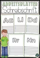 Vorschau - Arbeitsblätter - Arbeitsblätter Schreibschrift – Buchstaben A–Z - Deckblatt