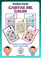 Vista previa - Juegos / Gamificación - La Casita de los Colores (Material Teacch) - Portada