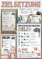 Vorschau - Mal- und Bastelvorlagen - 🎯 SMARTe ZIELE setzen - Lernmaterial Paket Zielsetzung + Neujahr - Seite 1