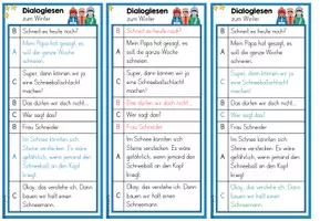 Vorschau - Spiele - Dialoglesen: Winter (Kl. 2) - Seite 3