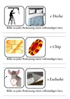 Vorschau - Arbeitsblätter - Aus eins mach zwei - Bildkarten zu Homonymen - Seite 3