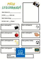 Vorschau - Poster - Steckbrief Vorlage - Deckblatt