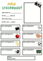 Vorschau - Poster - Steckbrief Vorlage - Seite 1