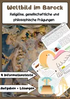 Vorschau - Arbeitsblätter - Weltbild im Barock: Religion, Vergänglichkeit, Vanitas - Deckblatt