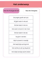 Voorbeeld - Het onderwerp en het gezegde - Pagina 2