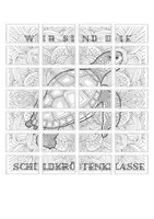 Vorschau - Mal- und Bastelvorlagen - Gemeinschaftsbild für Schildkrötenklasse – 27 Teile, großes Mandala 🐢🎨 - Seite 2