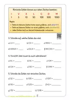 Vorschau - Arbeitsblätter - Römische Zahlen - Klasse 4 und 5 - Seite 2
