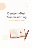 Vorschau - Test - Deutsch-Test Kommasetzung (Deutsch Klasse 5-10) - Deckblatt
