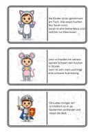 Vorschau - Stationenlernen - Lesedomino Karneval/Fasching Textebene - Seite 3