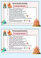 Vorschau - Anderer Materialtyp - Märchen(ende) schreiben-Checkliste für SuS - Deckblatt