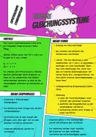 Vorschau - Stundenentwürfe - Algebra - Gruppenpuzzle lineare Gleichungssysteme - Seite 1