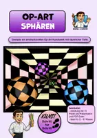 Vorschau - Stundenentwürfe - Kunstprojekt „Op-Art Sphären“ – Optische Täuschung Schritt für Schritt - Deckblatt