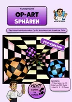 Vorschau - Präsentationen/Tafelbilder - Kunstprojekt: PDF-Anleitung - Op-Art Sphären (Bunt-/Filzstiftzeichnung) - Deckblatt