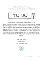 Vorschau - Arbeitsblätter - To do Merkzettel - Seite 1
