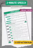 Vorschau - Unterrichtsreihen - 2-Minute Speech / Kurzreferat Englisch (Anleitung / Guide) - Deckblatt