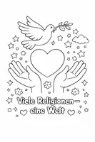 Vorschau - Arbeitsblätter - Weltreligionen - Gemeinsam - Deckblatt