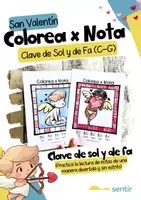 Vista previa - Manualidades / Dibujos para colorear - Color by Note – Cupido San Valentín | Lectura de Notas - Portada