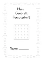 Vorschau - Arbeitsblätter - Geometrie / Geobrett: Forscherheft (Raumvorstellung) - Mathe - Kl. 3/4 - Seite 1