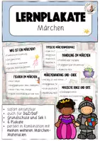 Vorschau - Poster - Lernplakate Märchen Märchenmerkmale Deutsch Grundschule Sek I - Deckblatt