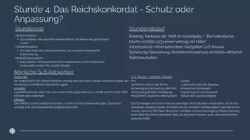 Vorschau - Stundenentwürfe - Kirche in der NS Zeit - Das Reichskonkordat (4) - Seite 1
