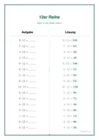 Vorschau - Arbeitsblätter - Großes Einmaleins Komplettpaket: Faltblätter zur Selbstkontrolle & gestufte Tests (11–20) - Seite 2