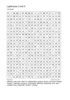 Vorschau - Quiz - Lighthouse 3 Unit 5 Vokabel Suchsel - Deckblatt