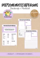 Vorschau - Arbeitsblätter - Bundle: Personenbeschreibung / Monster - Seite 1