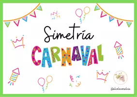 Vista previa - Manualidades / Dibujos para colorear - Fichas de simetría de Carnaval - Portada