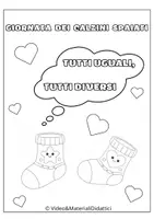 anteprima - Materiale di supporto/inclusione - TUTTI UGUALI, TUTTI DIVERSI- CONSIGLIATO 4 ANNI/5 ANNI - Pagina di copertina