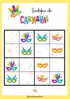 Vista previa - Juegos / Gamificación - Juego de Sudoku para Carnaval - Portada