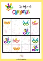 Vista previa - Juegos / Gamificación - Juego de Sudoku para Carnaval - página 1