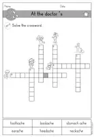 Vorschau - Arbeitsblätter - Englisch Grunschule At the doctor´s Arbeitsblatt Kreuzworträtsel (Arzt, Krankheiten) - Seite 3