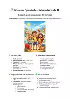Vorschau - Klassenarbeiten - Las diversas caras del turismo - Klausur, Erwartungshorizont mit Lösung - Deckblatt