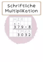 Vorschau - Poster - Wortspeicher Schriftliche Multiplikation - Seite 2