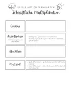 Vorschau - Poster - Spiele mit Ziffernkarten I Schriftliche Multiplikation I produktives Üben - Seite 2