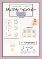 Vorschau - Stundenentwürfe - Gesamtpaket Halbschriftliche & Schriftliche Multiplikation - Seite 1