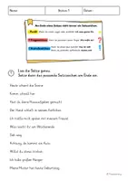 Vorschau - Arbeitsblätter - Satzzeichen & Satzarten – 6 abwechslungsreiche Arbeitsblätter mit Lösungen - Seite 1