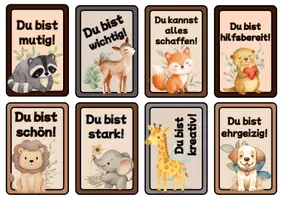 Vorschau - Bildkarten - Wertschätzungskarten - Du bist... - Seite 1