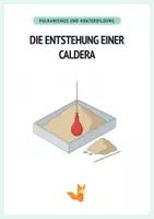 Vorschau - Arbeitsblätter - Experiment Vulkanismus – Caldera - Protokoll + Arbeitsblätter - Deckblatt