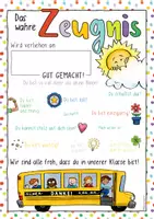 Vorschau - Mal- und Bastelvorlagen - Das wahre Zeugnis + Mutmacher & Affirmationen / Urkunde Zeugniszeit Kinderzeugnis - Seite 2