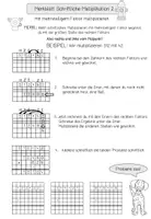 Vorschau - Merkblätter - Anleitung schriftliche Multiplikation mehrstelliger Faktor - Seite 1