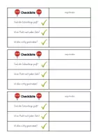 Vorschau - Merkblätter - Checkliste Sätze schreiben, Großschreibung, Punkte setzen - Seite 1