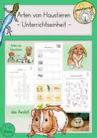 Vorschau - Stundenentwürfe - Haustiere Unterrichtsreihe Materialpaket Sachunterricht - Seite 1