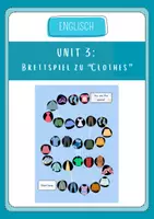 Vorschau - Spiele - Brettspiel zum Thema "clothes" (3.-4.Klasse) - Deckblatt